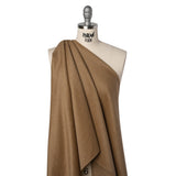 Brushed Wool Blend Coating - Tan - Deadstock