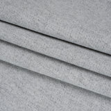 Brushed Polyester Twill Coating - Gray and White - Deadstock