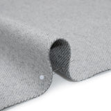 Brushed Polyester Twill Coating - Gray and White - Deadstock