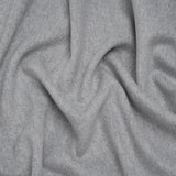 Brushed Polyester Twill Coating - Gray and White - Deadstock