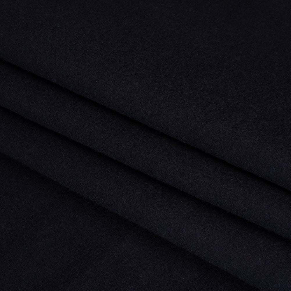 Brushed Wool Blend Coating - Midnight Navy - Deadstock