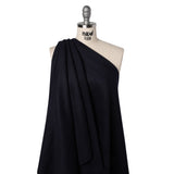 Brushed Wool Blend Coating - Midnight Navy - Deadstock