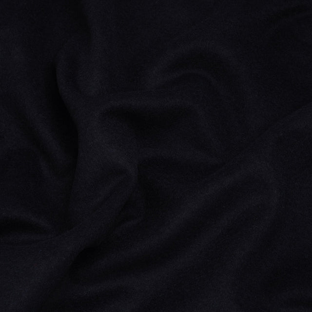 Brushed Wool Blend Coating - Midnight Navy - Deadstock