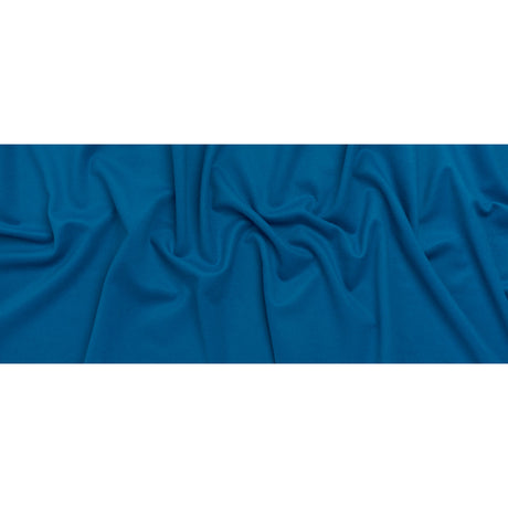 Brushed Wool Blend Coating - Azure Blue - Deadstock