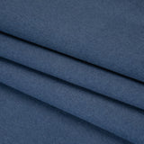 Brushed Wool Blend Double Cloth Coating - Denim Blue - Deadstock