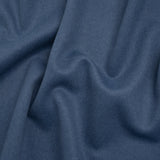 Brushed Wool Blend Double Cloth Coating - Denim Blue - Deadstock