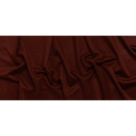 Brushed Wool Blend Coating - Burgundy - Deadstock
