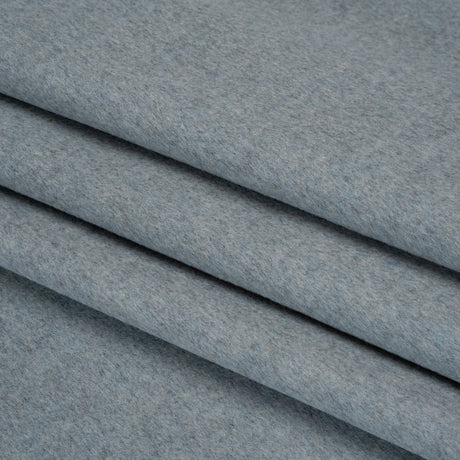 Brushed Wool Blend Coating - Heathered Blue Gray - Deadstock