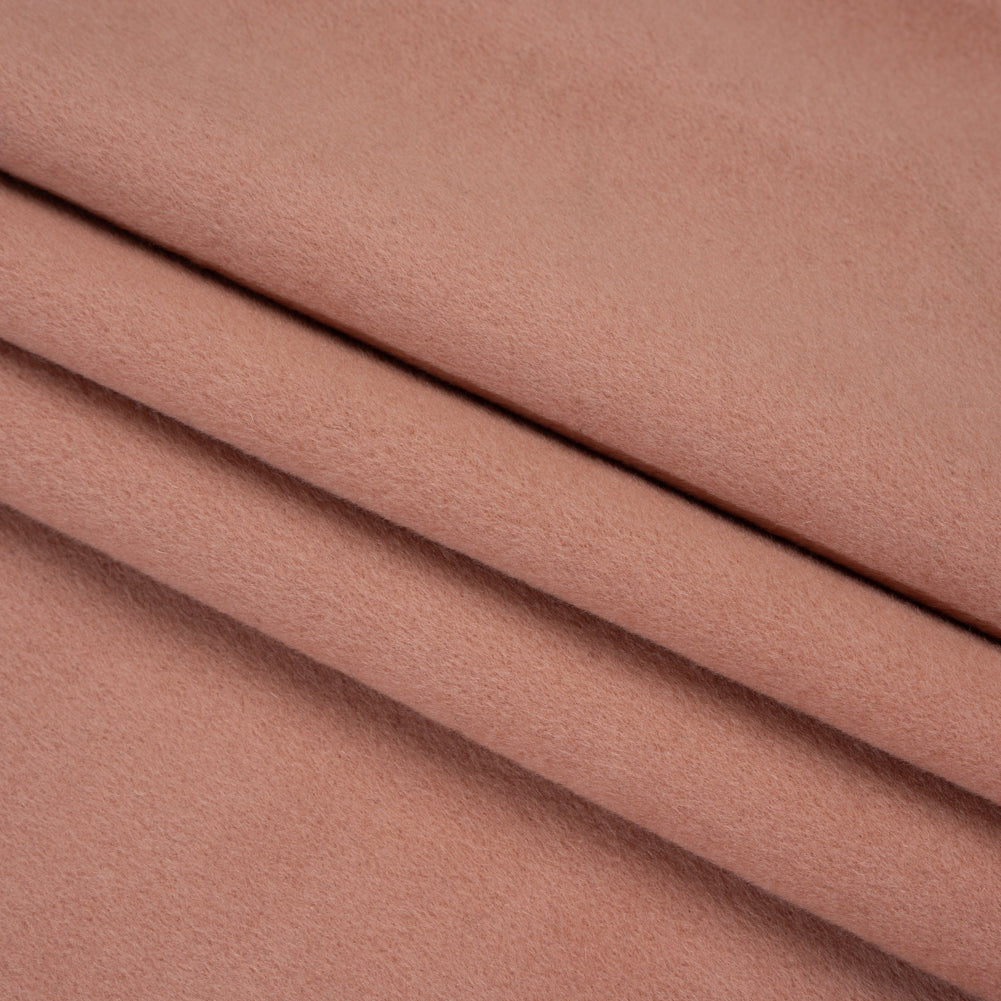 Brushed Wool Blend Coating - Dusty Rose - Deadstock