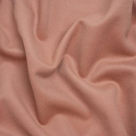 Brushed Wool Blend Coating - Dusty Rose - Deadstock