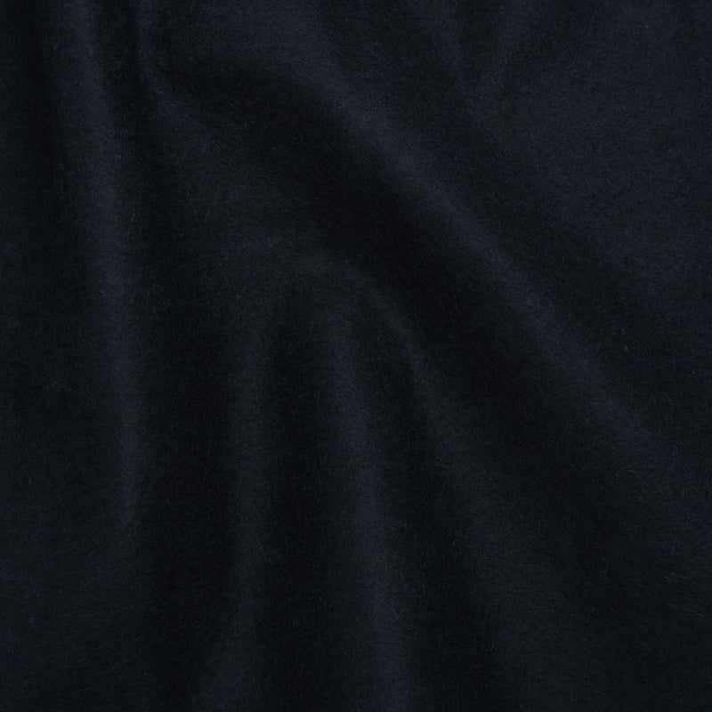 Undercollar Wool Felt with Pad Stitched Canvas Backing Made in Italy - Midnight Navy and Oatmeal - Deadstock