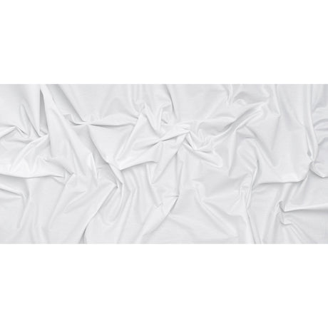 Crisp Cotton Oxford Shirting - White - Deadstock