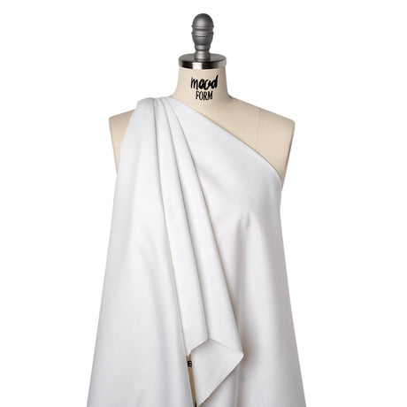 Cotton Oxford Shirting - Off White - Deadstock