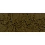 Cotton Twill Shirting - Dark Olive Green Subtle Stripes - Deadstock