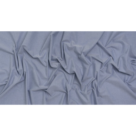 Cotton Oxford Shirting - Medium Blue - Deadstock