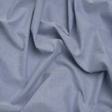 Cotton Oxford Shirting - Medium Blue - Deadstock