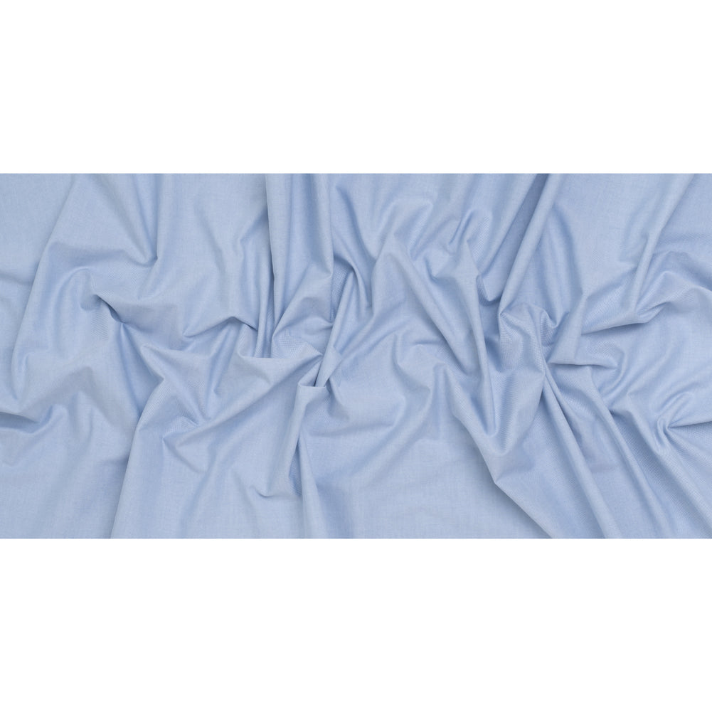 Cotton Oxford Shirting - Baby Blue - Deadstock