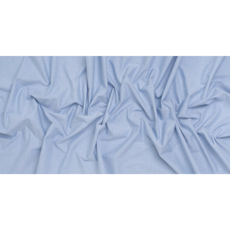 Cotton Oxford Shirting - Baby Blue - Deadstock