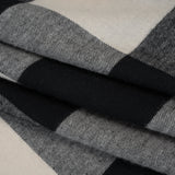 Cotton Twill Flannel - Black and Ecru Buffalo Check - Deadstock