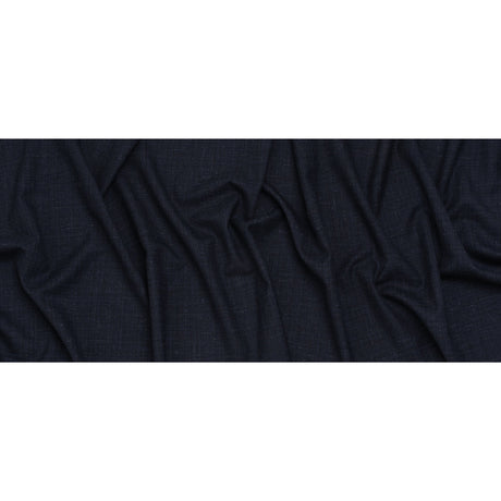 Wool and Alpaca Suiting Made in Italy - Heathered Dark Indigo - Deadstock