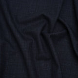 Wool and Alpaca Suiting Made in Italy - Heathered Dark Indigo - Deadstock