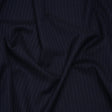 Wool Suiting Made in Italy - Navy and Pale Blue Pinstripes - Deadstock