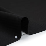 Wool Twill Suiting Made in Italy - Black on Black Stripes - Deadstock