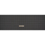 Wool Suiting Made in Italy - Gray, Charcoal and Brown Plaid - Deadstock