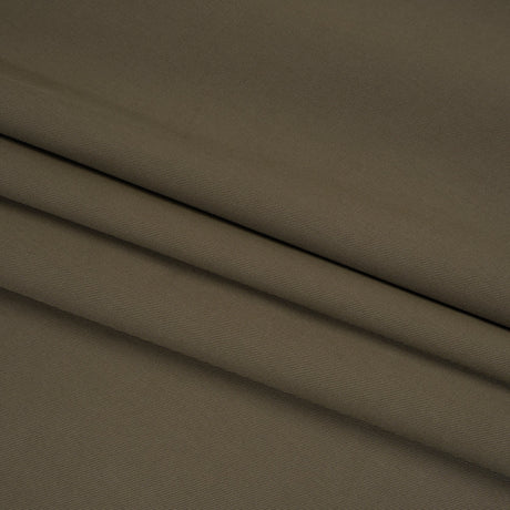 Stretch Cotton and Cashmere Twill Made in Italy - Army Green - Deadstock