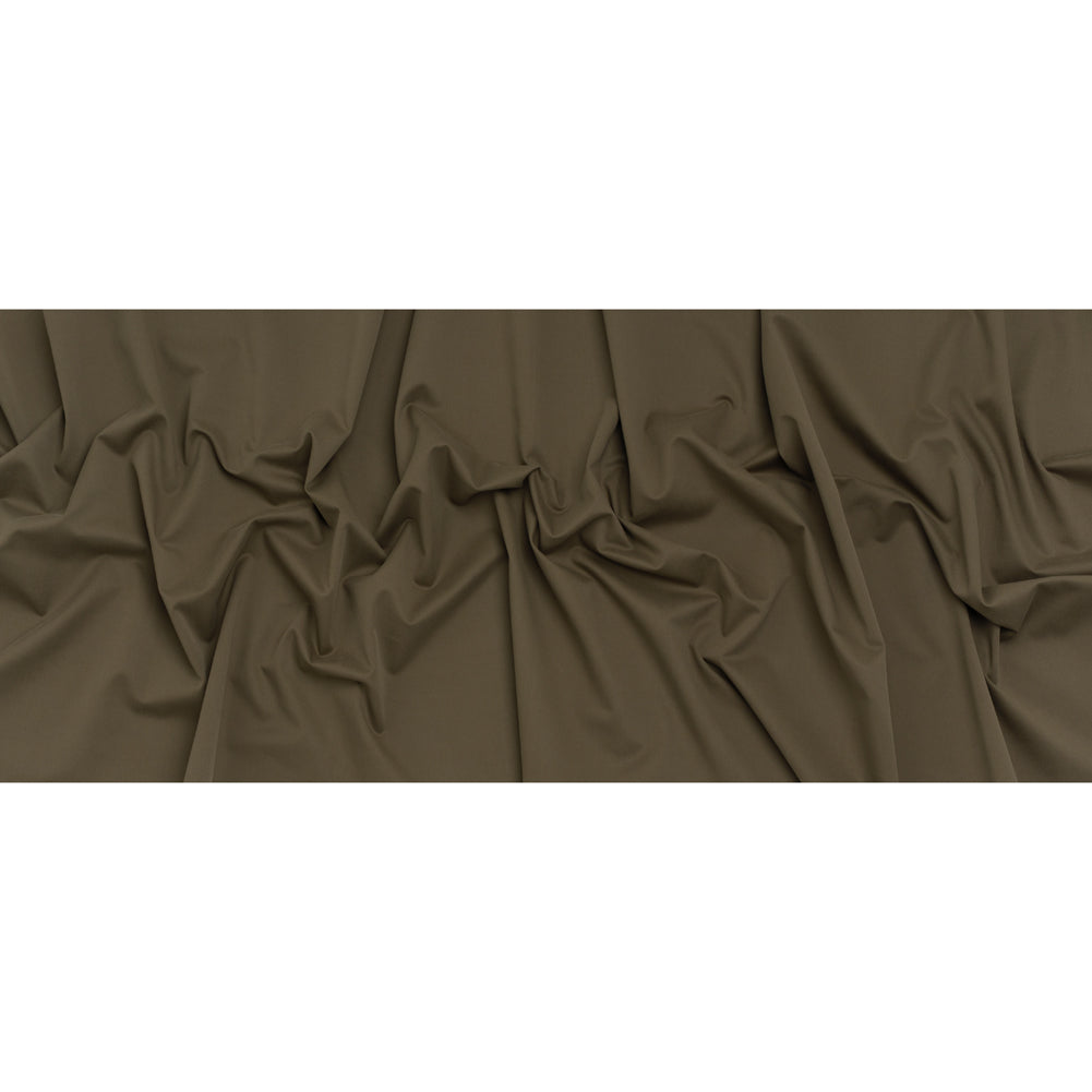 Stretch Cotton and Cashmere Twill Made in Italy - Army Green - Deadstock