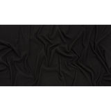 Stretch Brushed Double Face 2x2 Rib Knit - Black - Deadstock