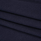 Stretch Brushed Double Face 2x2 Rib Knit - Navy - Deadstock