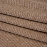 Stretch Brushed Double Face 2x2 Rib Knit - Pecan Beige - Deadstock
