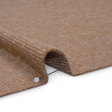 Stretch Brushed Double Face 2x2 Rib Knit - Pecan Beige - Deadstock