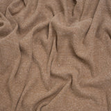 Stretch Brushed Double Face 2x2 Rib Knit - Pecan Beige - Deadstock