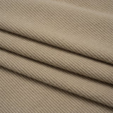 Stretch Brushed Double Face 2x2 Rib Knit - Taupe - Deadstock