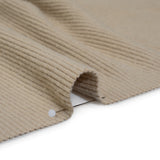 Stretch Brushed Double Face 2x2 Rib Knit - Taupe - Deadstock
