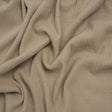 Stretch Brushed Double Face 2x2 Rib Knit - Taupe - Deadstock