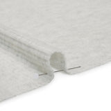 Brushed Cozy Polyester 2x2 Rib Knit - Ash Gray - Deadstock