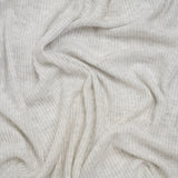 Brushed Cozy Polyester 2x2 Rib Knit - Ash Gray - Deadstock