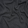 Brushed Polyester 2x2 Rib Knit - Anthracite Gray - Deadstock