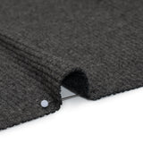 Brushed Cozy Stretch Viscose 2x2 Rib Knit - Anthracite Gray - Deadstock