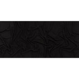 Brushed Cozy Stretch Viscose 2x2 Rib Knit - Black - Deadstock