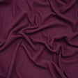 Brushed Cozy Stretch Viscose 2x2 Rib Knit - Plum - Deadstock