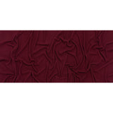 Brushed Cozy Stretch Viscose 2x2 Rib Knit - Wine - Deadstock