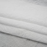 Crinkled Lightweight Cotton Woven - White PFD - Deadstock
