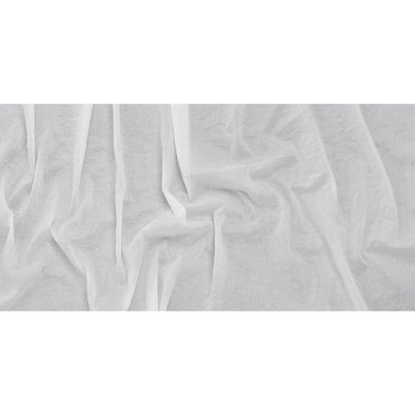 Crinkled Lightweight Cotton Woven - White PFD - Deadstock