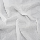 Crinkled Lightweight Cotton Woven - White PFD - Deadstock