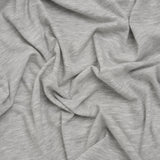 Slubbed Cotton and Polyester Jersey - Heathered Gray - Deadstock