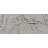 Cotton and Polyester 1x1 Rib Knit - Heathered Light Gray - Deadstock